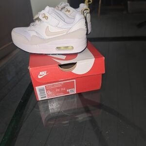 Nike Kids Air Max Sneakers - White and Tan